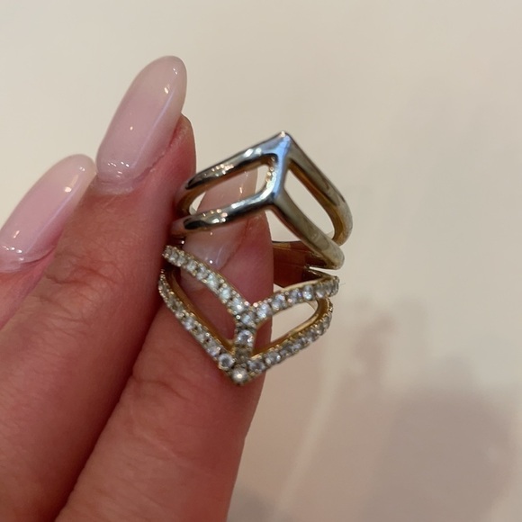 Wanderlust + Co Geo Armour XL Crystal Ring in Gold - Picture 5 of 6